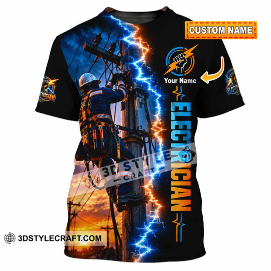 Unisex Shirt - Custom Electrician Shirt style option 1
