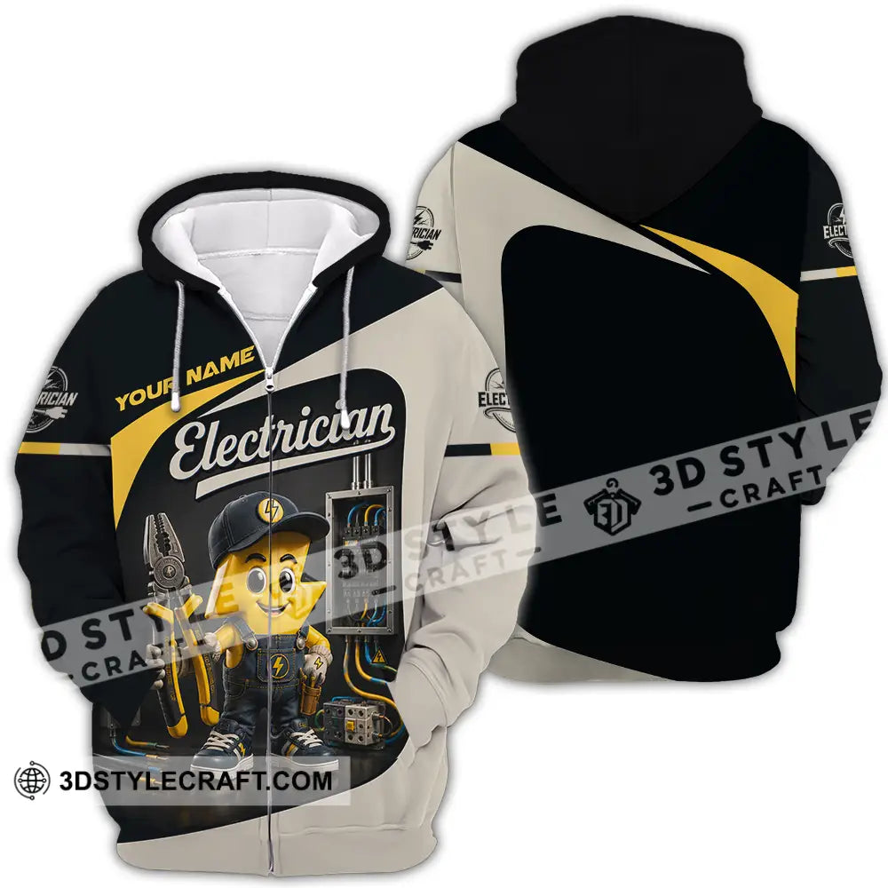 Unisex Shirt - Custom Electrician Shirt - Zipper Hoodie / S - T-shirt