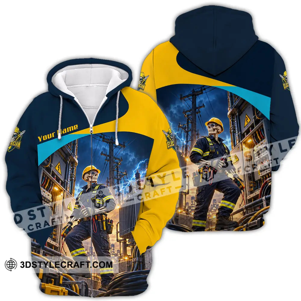 Unisex Shirt - Custom Electrician Shirt - Zipper Hoodie / S - T-shirt