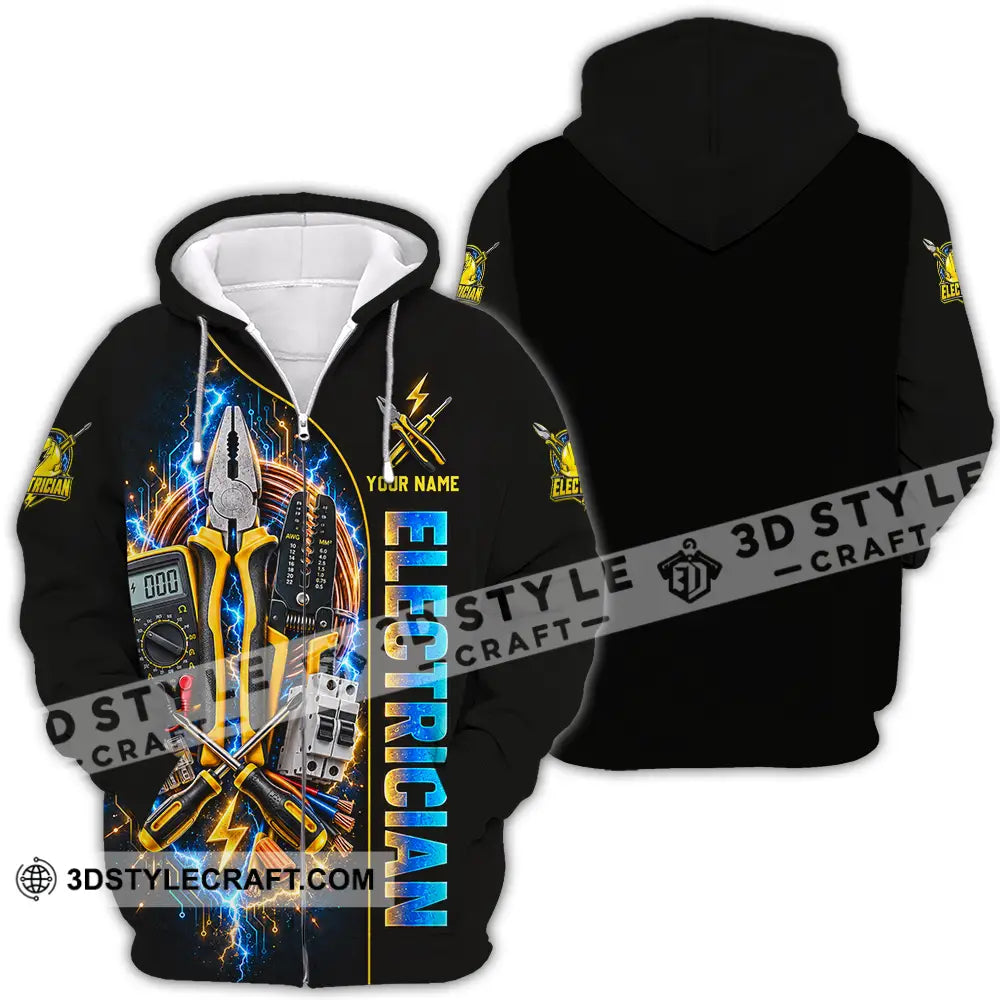 Unisex Shirt - Custom Electrician Shirt - Zipper Hoodie / S - T-shirt