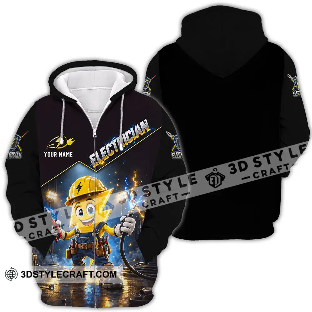 Unisex Shirt - Custom Electrician Shirt - Zipper Hoodie / S - T-shirt