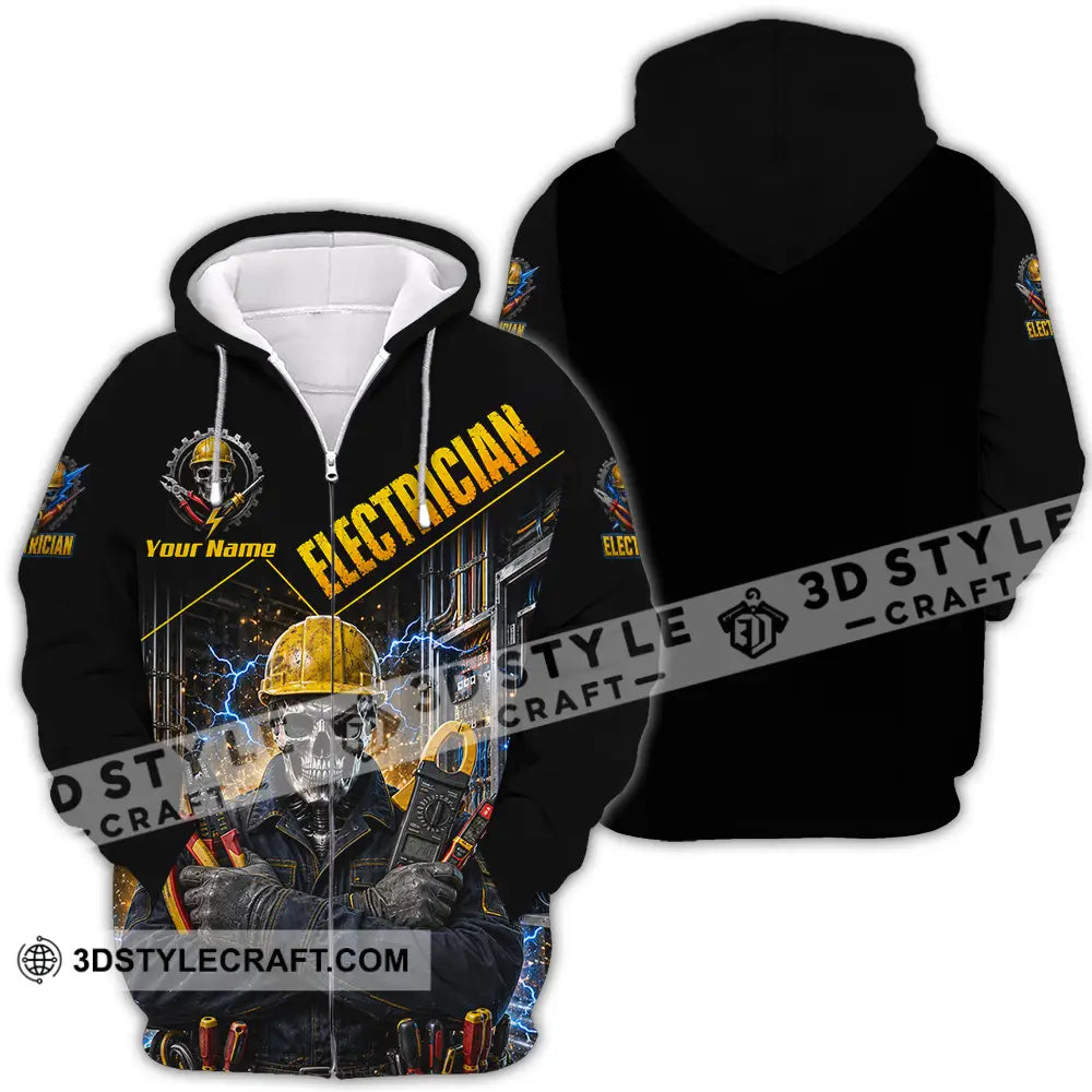 Unisex Shirt - Custom Electrician Shirt - Zipper Hoodie / S - T-shirt