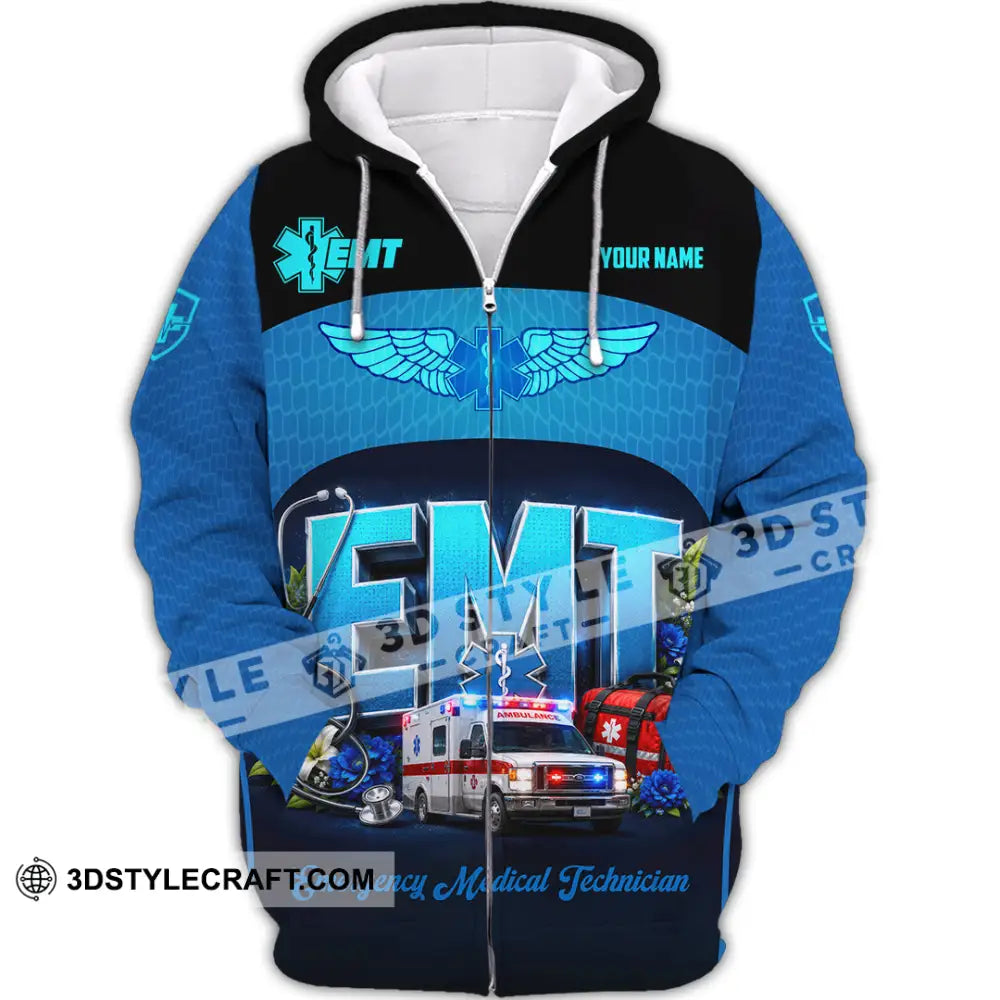 Unisex Shirt - Custom EMT Shirt - Zipper Hoodie / S - T-shirt