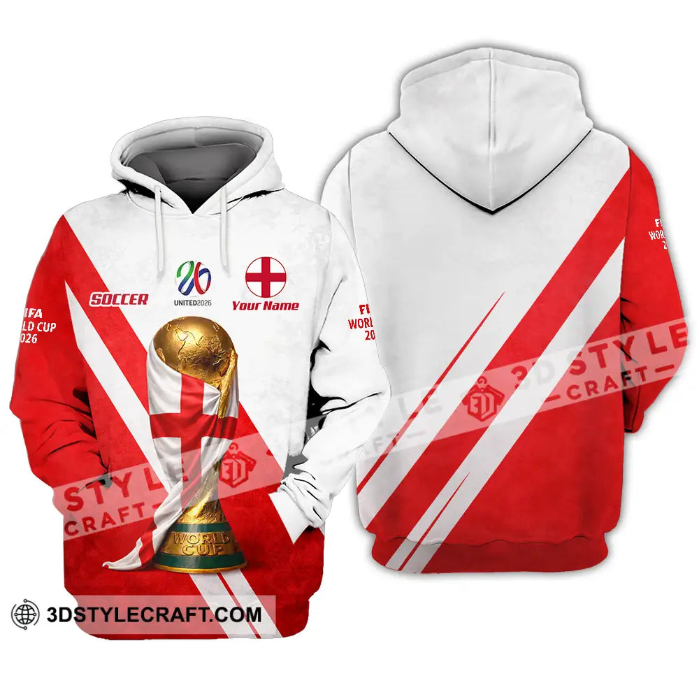 Unisex Shirt - Custom England World Cup 2026 3D Shirt - Hoodie / S - T-shirt