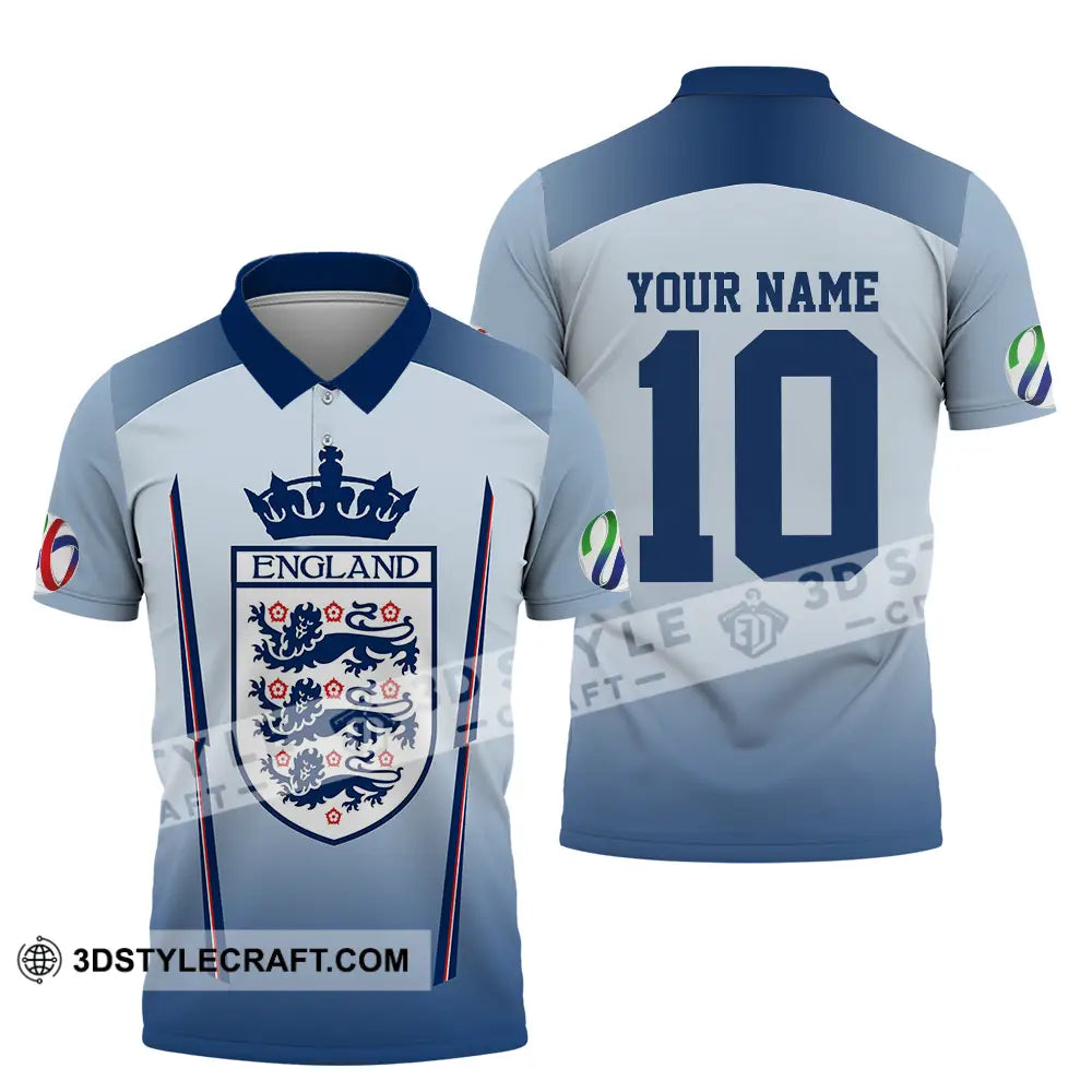 Unisex Shirt - Custom England 3D Shirt Polo Shirt / S T-shirt
