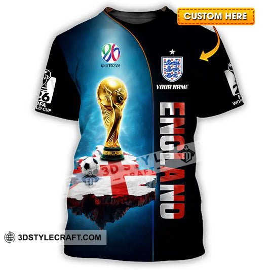 Unisex Shirt - Custom England World Cup 2026 3D Shirt - T-shirt