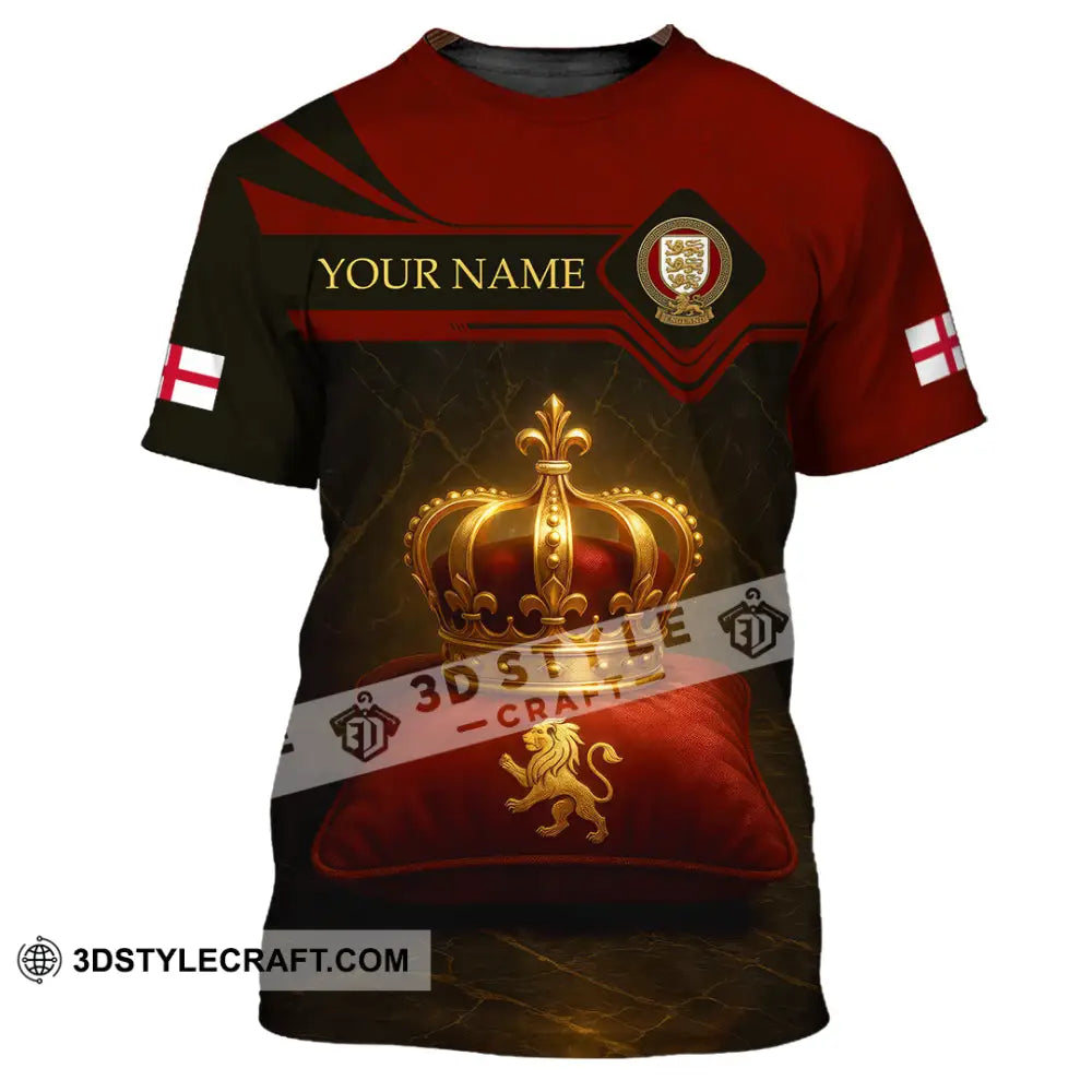 Unisex Shirt - Custom England 3D Shirt T-Shirt / S T-shirt