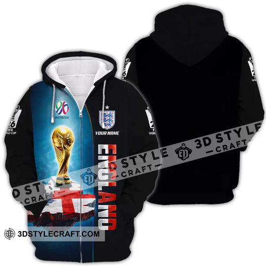 Unisex Shirt - Custom England 3D Shirt style option 4