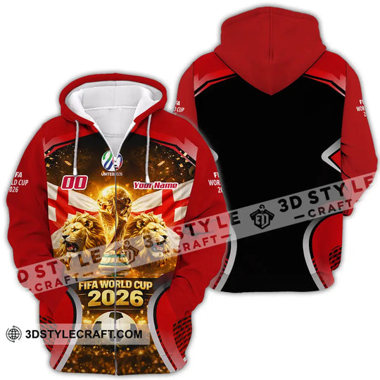 Unisex Shirt - Custom England 3D Shirt style option 4