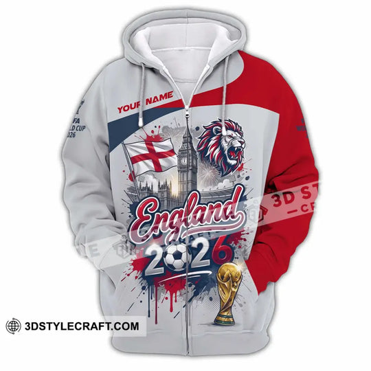 Unisex Shirt - Custom England 3D Shirt style option 4