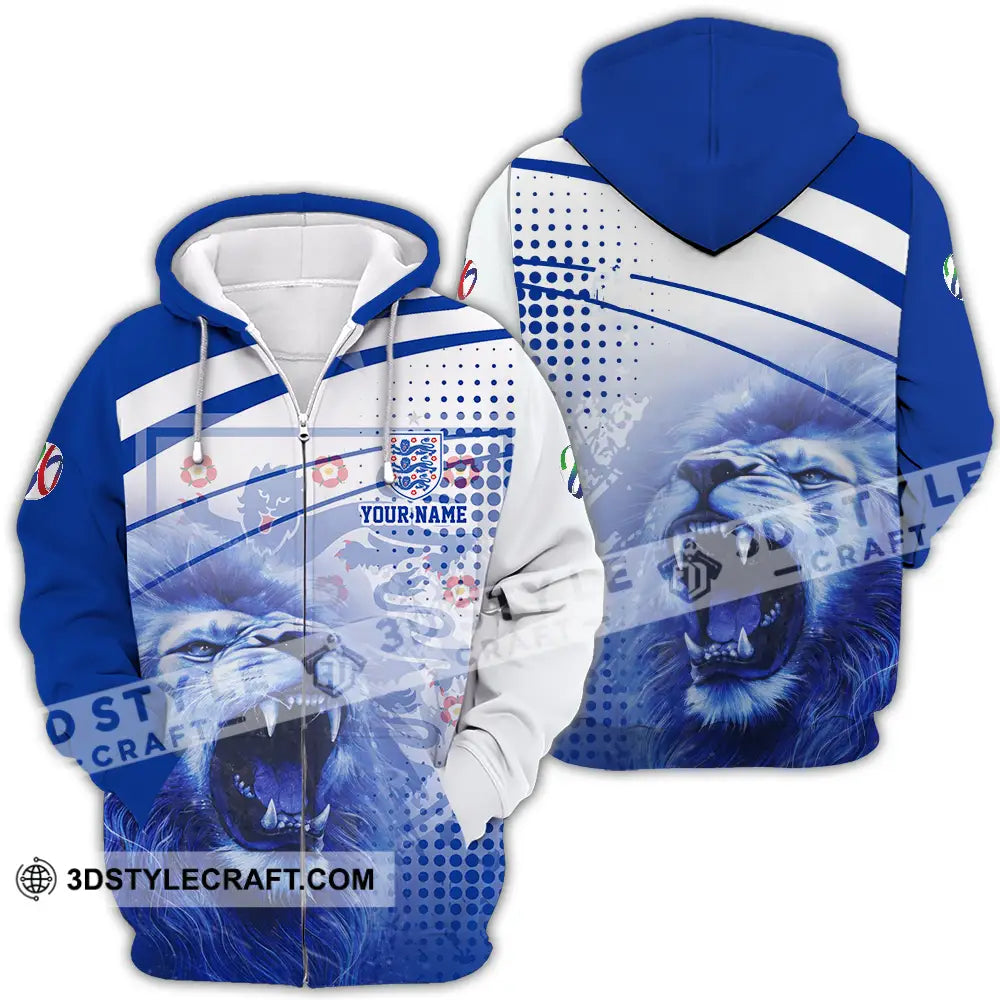 Unisex Shirt - Custom England 3D Shirt Zipper Hoodie / S T-shirt