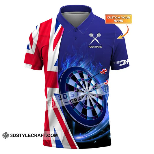 Unisex Shirt Custom England Darts Polo Hoodie Team T-Shirt Gift For Players / S