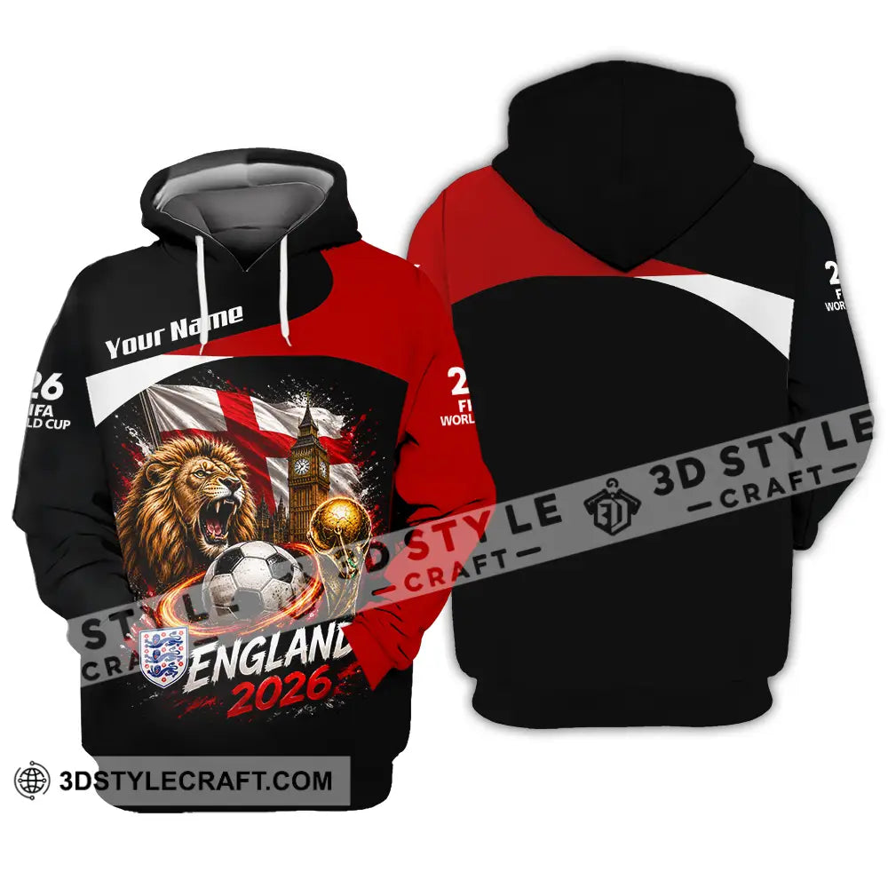 Unisex Shirt - Custom England World Cup 2026 Shirt - Hoodie / S - T-shirt