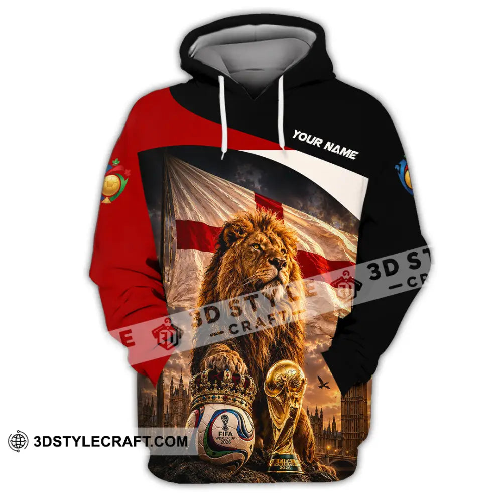Unisex Shirt - Custom England World Cup 2026 Shirt - Hoodie / S - T-shirt