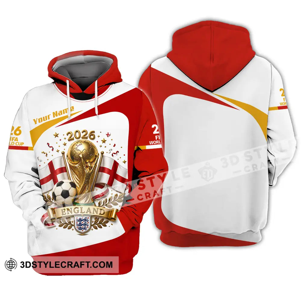 Unisex Shirt - Custom England World Cup 2026 Shirt - Hoodie / S - T-shirt