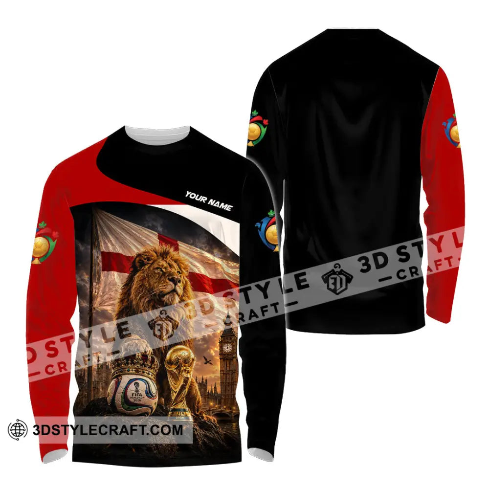 Unisex Shirt - Custom England World Cup 2026 Shirt - Long Sleeve Shirt / S - T-shirt