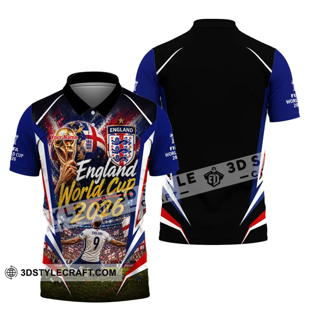 Unisex Shirt - Custom England World Cup 2026 Shirt - Polo Shirt / S - T-shirt