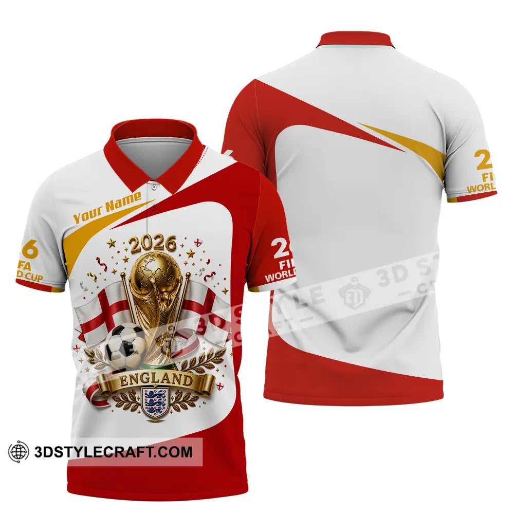 Unisex Shirt - Custom England World Cup 2026 Shirt - Polo Shirt / S - T-shirt