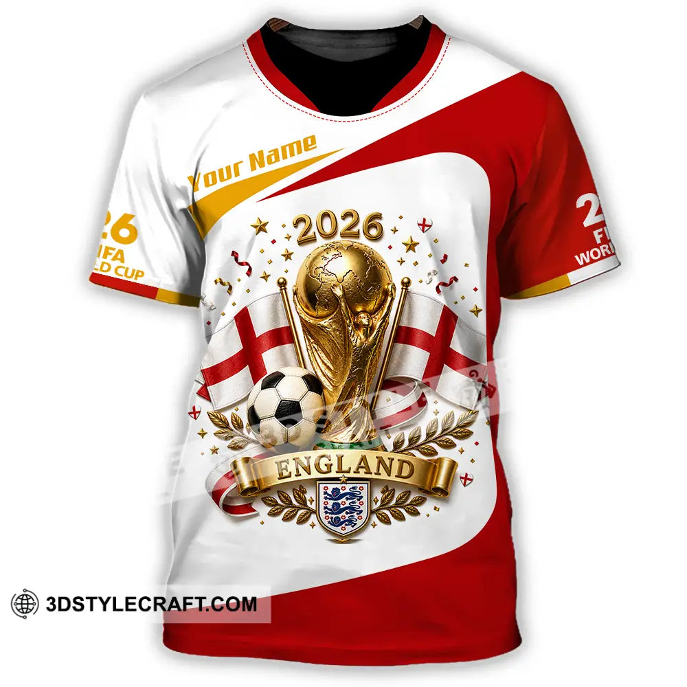 Unisex Shirt - Custom England World Cup 2026 Shirt - T-Shirt / S - T-shirt