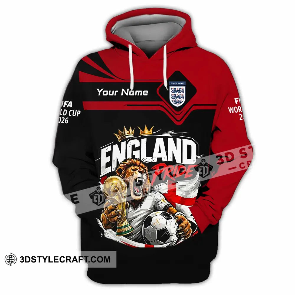 Unisex Shirt - Custom England World Cup 2026 3D Shirt - Hoodie / S - T-shirt