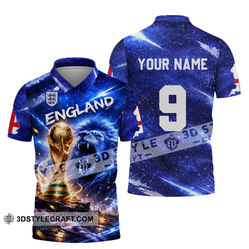 Unisex Shirt - Custom England World Cup 2026 3D Shirt Polo Shirt / S T-shirt
