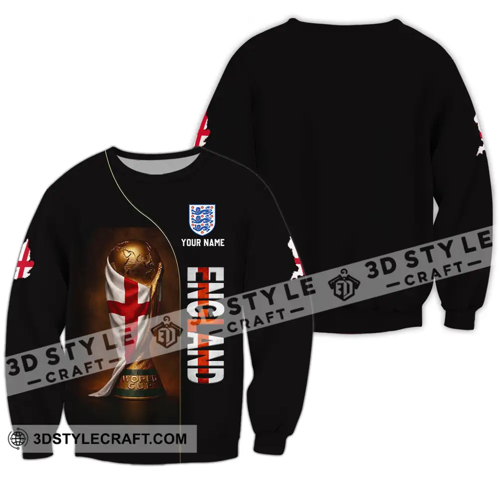 Unisex Shirt - Custom England World Cup 3D Shirt Long Sleeve / S T-shirt