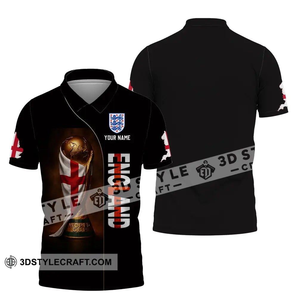 Unisex Shirt - Custom England World Cup 3D Shirt Polo Shirt / S T-shirt