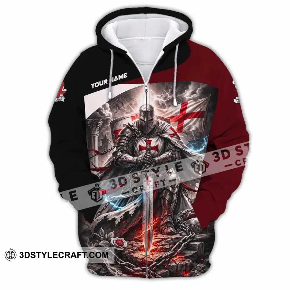 Unisex Shirt - Custom England Shirt - Zipper Hoodie / S - T-shirt