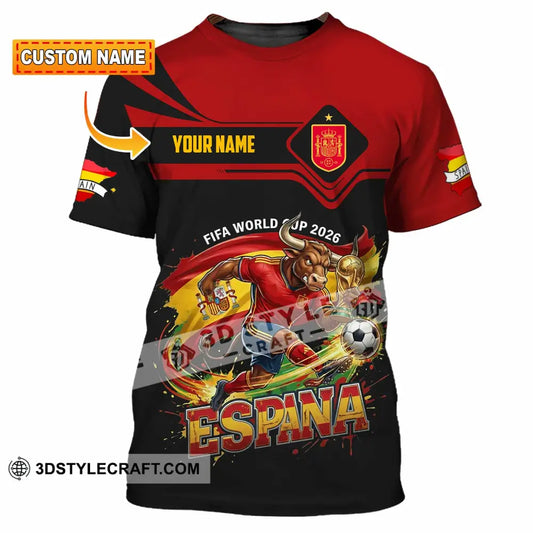Unisex Shirt - Custom Espana Spain Fifa World Cup 2026 3D Shirt T-shirt
