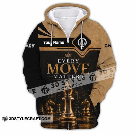 Unisex Shirt - Custom Every Move Matters Chess Shirt style option 3