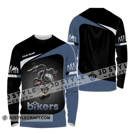 Unisex Shirt - Custom Evolution Heart, Biker Shirt style option 4