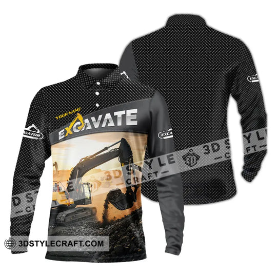 Unisex Shirt - Custom Excavator Shirt style option 4