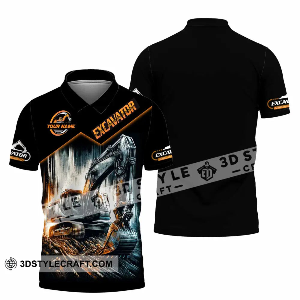 Unisex Shirt - Custom Excavator Shirt - Polo Shirt / S - T-shirt