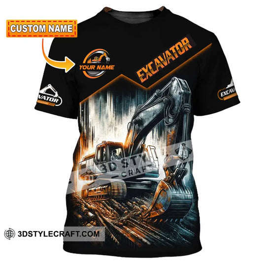 Unisex Shirt - Custom Excavator Shirt style option 1