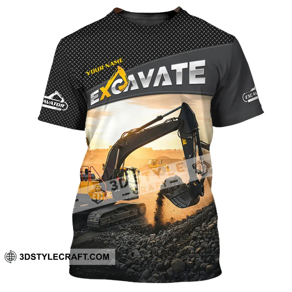 Unisex Shirt - Custom Excavator Shirt - T-Shirt / S - T-shirt