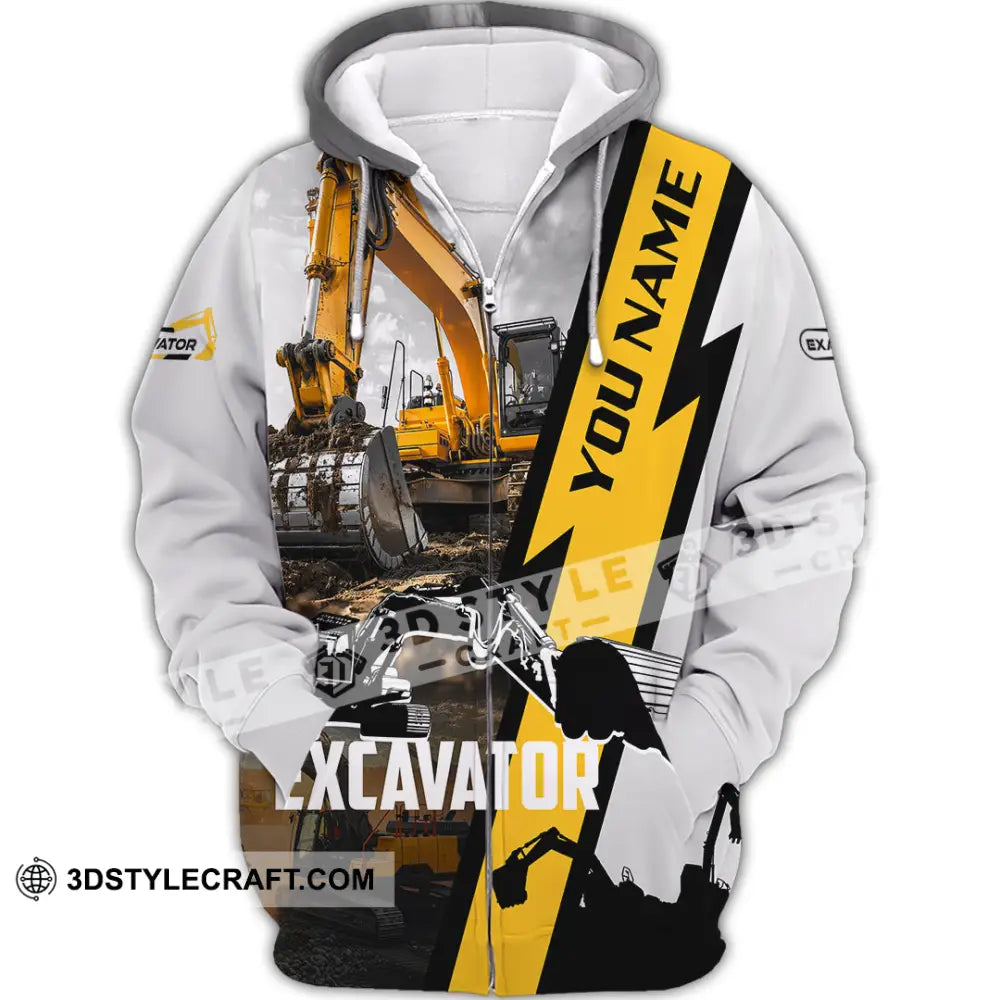 Unisex Shirt - Custom Excavator Shirt - Zipper Hoodie / S - T-shirt