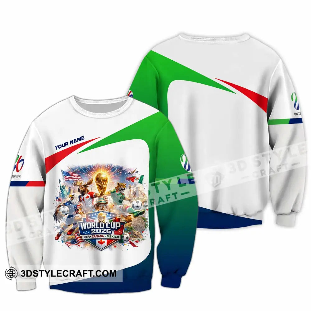 Unisex Shirt - Custom FIFA World Cup 2026 3D Shirt Long Sleeve / S T-shirt