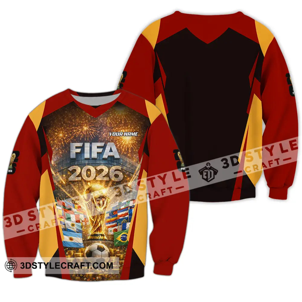 Unisex Shirt - Custom FIFA World Cup 2026 3D Shirt Long Sleeve / S T-shirt