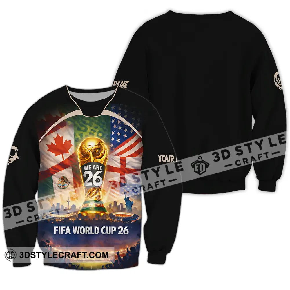 Unisex Shirt - Custom FIFA World Cup 2026 3D Shirt Long Sleeve / S T-shirt
