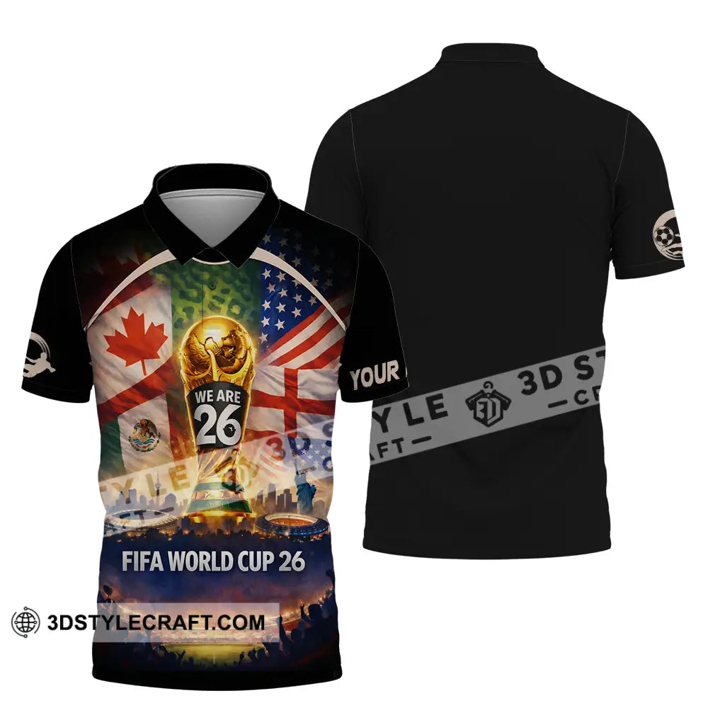 Unisex Shirt - Custom FIFA World Cup 2026 3D Shirt Polo Shirt / S T-shirt