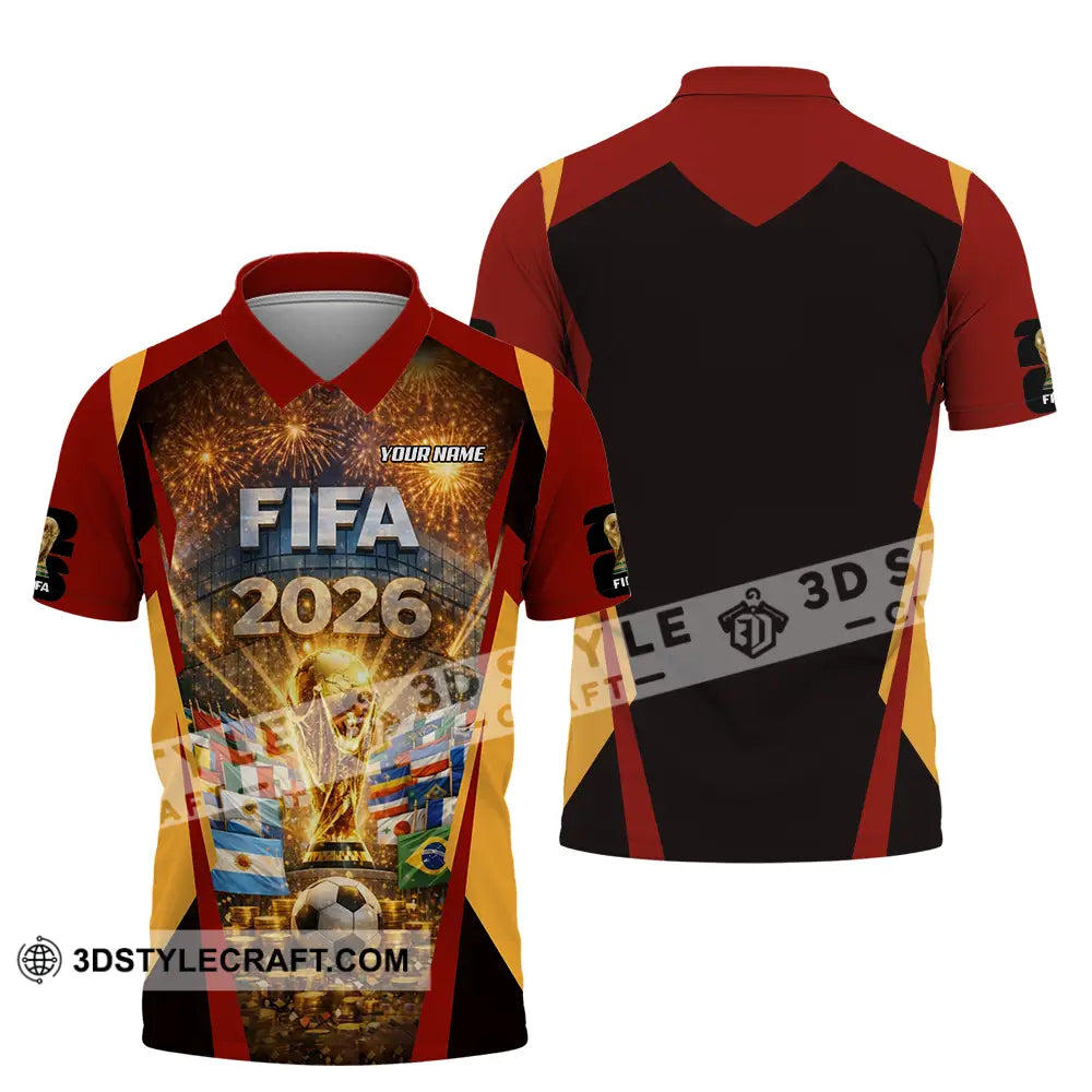 Unisex Shirt - Custom FIFA World Cup 2026 3D Shirt Polo Shirt / S T-shirt