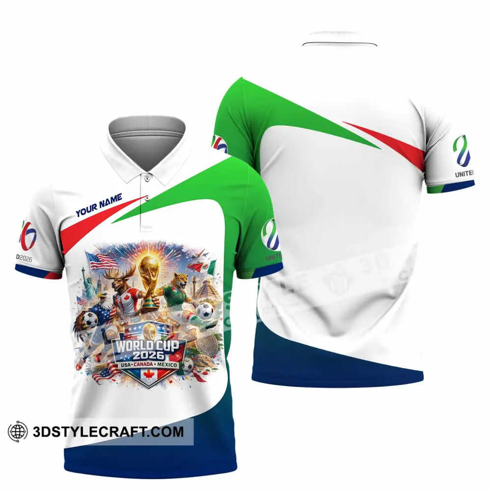 Unisex Shirt - Custom FIFA World Cup 2026 3D Shirt Polo Shirt / S T-shirt