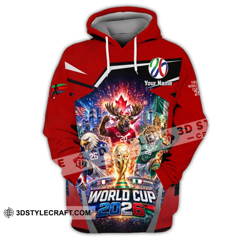 Unisex Shirt - Custom Fifa World Cup 2026 3D Shirt - Hoodie / S - T-shirt