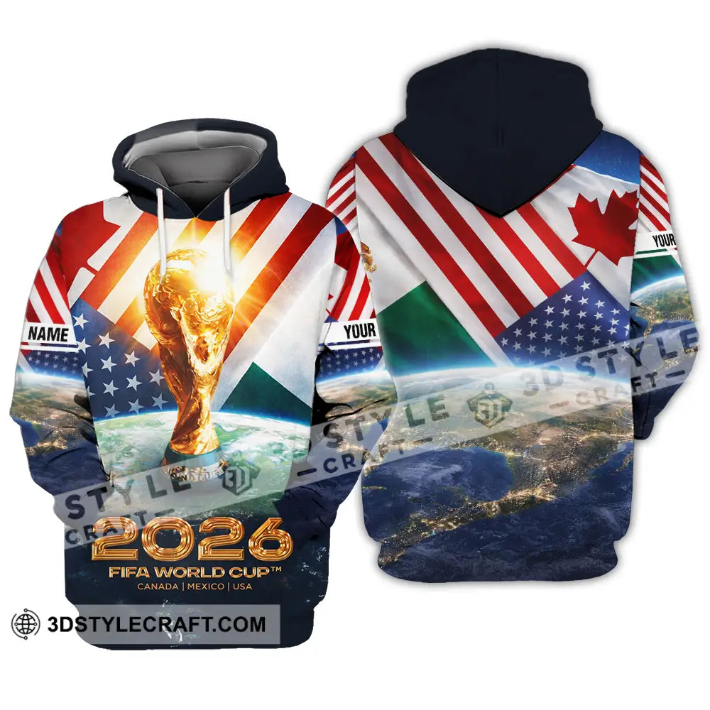Unisex Shirt - Custom Fifa World Cup 2026 3D Shirt Hoodie / S T-shirt