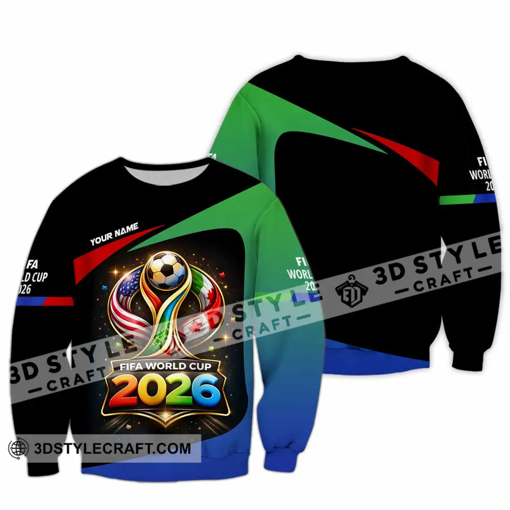 Unisex Shirt - Custom Fifa World Cup 2026 3D Shirt - Long Sleeve / S - T-shirt