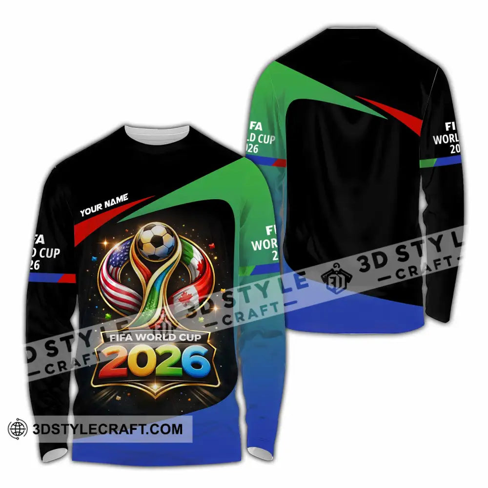 Unisex Shirt - Custom Fifa World Cup 2026 3D Shirt - Long Sleeve Shirt / S - T-shirt