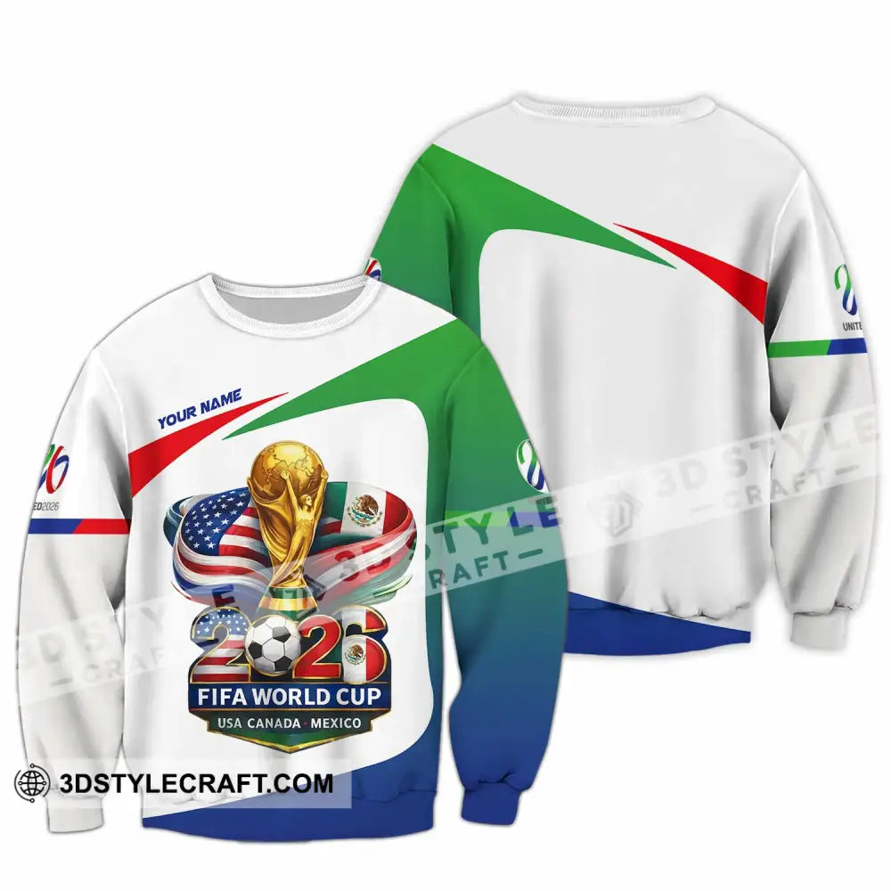 Unisex Shirt - Custom Fifa World Cup 2026 3D Shirt Long Sleeve / S T-shirt