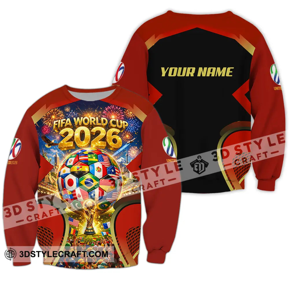 Unisex Shirt - Custom FIFA World Cup 2026 3D Shirt Long Sleeve / S T-shirt