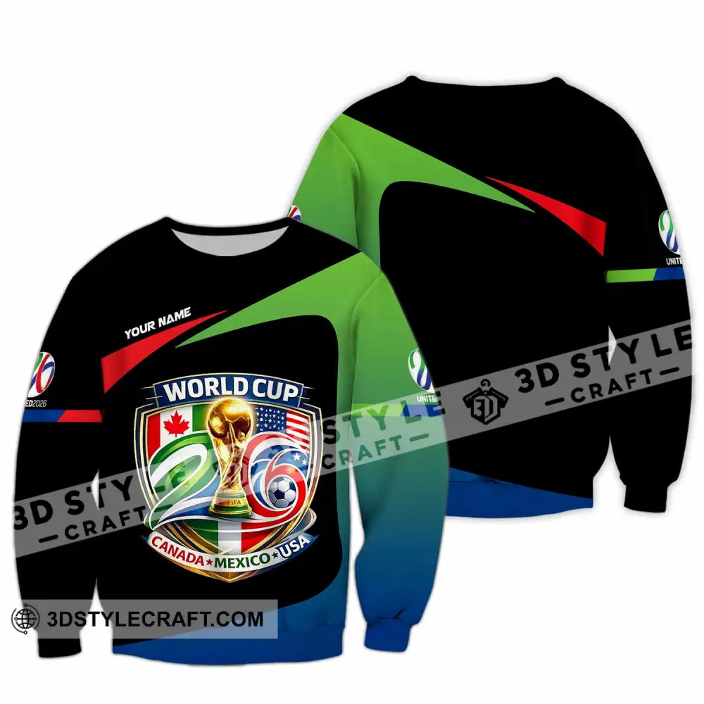 Unisex Shirt - Custom Fifa World Cup 2026 3D Shirt Long Sleeve / S T-shirt