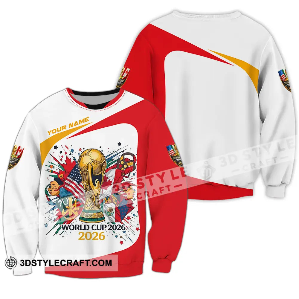 Unisex Shirt - Custom FIFA World Cup 2026 3D Shirt Long Sleeve / S T-shirt